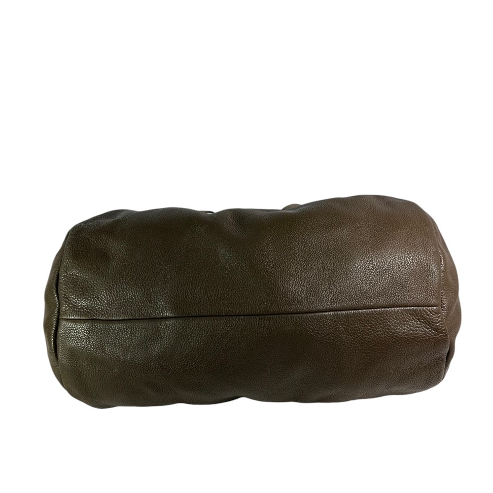 Genuine MARC By Marc Jacobs Genuine Olive Brown Leather Duffle Travel Bag - Picture 8 of 13